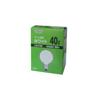 ヤザワコーポレーション ボール電球40W形ホワイト GW100V38W95 1個（わけあり品）