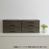 ベストコ 書類 小物 収納ケース A4 引き出し 3段 カーキ Boite MA-4133 1個（わけあり品）