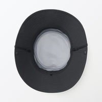 無印良品 ＵＶカット透湿撥水防水テープ使いサファリハット ５６．５～５９ｃｍ 黒 良品計画