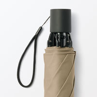 無印良品 晴雨兼用 ２通りにたためる 折りたたみ傘 親骨の長さ５５ｃｍ ダークベージュ 良品計画