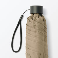 無印良品 晴雨兼用 折りたたみ傘 親骨の長さ６０ｃｍ ダークベージュ 良品計画