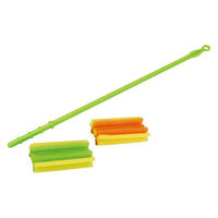 水筒・ボトル用スポンジ スポンジ2個付 本体（柄）1本＋スポンジ 2個 1セット（1セット×5）アズマ工業