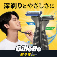 ジレット（Gillette） 剃り味プラス 深剃り 髭剃り カミソリ 男性 本体+替刃8個付 P＆G