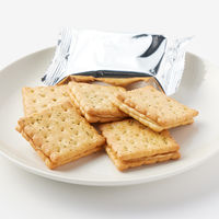 無印良品 大袋 クリームサンドクラッカー ピーナッツクリーム味 1袋（24個（2個×12袋入）） 良品計画