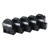 テプラ互換テープ 8m巻 幅12mm 白ラベル(黒文字)5個入×1箱 CTC-KSS12K-5P 1箱 カラークリエーション（直送品）