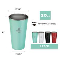 Swiss+Tech SWISS TECH スイステック 4個組 ステンレス製カップセット 591ml ST001081 1個（直送品）