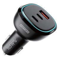 アドテック PDシガーソケットタイプ充電器/165W/Type-Ax1/Type-Cx2/ブラック ACPD-V165AC2 1個（直送品）