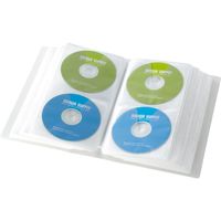 サンワサプライ ブルーレイディスク対応ファイルケース(128枚収納・クリア) FCD-FLBD128CL 1個