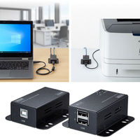 サンワサプライ USB2.0エクステンダー(2ポートハブ付き) USB-EXSET3 1個（直送品）