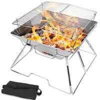 エルモ ステンレス焚き火台 幅310mm×奥行31mm×高さ24.5mm #3466 1台