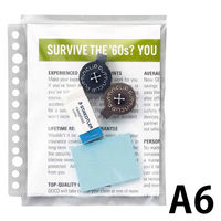 ライオン事務器 安心チャックポケット A6 AP-A6M 14789 1セット(15枚:5枚×3個)