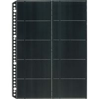 ライオン事務器 名刺ポケット 黒台紙 A4 30穴　MP-20BK 16027 1セット（50枚：10枚×5）