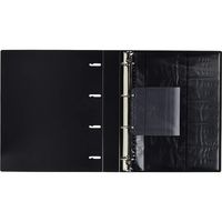 ライオン事務器 名刺ホルダー A4S 適正収容枚数500枚 MH-500C 黒(ブラック) 16054 1冊