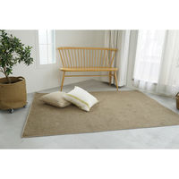 スミノエ コンシェルジュ エコロア100 防炎 ラグ ECR107 2000×2000mm チャコール 1枚（直送品）