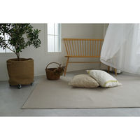 スミノエ コンシェルジュ LONGFORD 防炎 ラグ ロングフォード LGF1 3000×3500mm アイボリー 1枚（直送品）