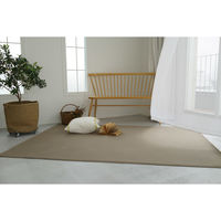 スミノエ コンシェルジュ LONGFORD 防炎 ラグ ロングフォード LGF3 2000×2000mm ベージュ 1枚（直送品）