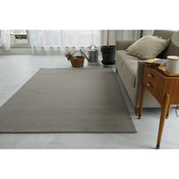 スミノエ コンシェルジュ LONGFORD 防炎 ラグ ロングフォード LGF4 2000×2000mm グレー 1枚（直送品）