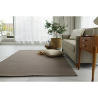 スミノエ コンシェルジュ ウールスコット プレーン 防炎 ラグ ウールスコット WS103 3500×4000mm ライトブラウン 1枚（直送品）