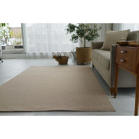 スミノエ コンシェルジュ ウールスコット プレーン 防炎 ラグ WS104 2000×2000mm ベージュ 1枚（直送品）