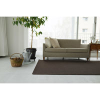 スミノエ コンシェルジュ ウールスコット プレーン 防炎 ラグ WS106 1400×2000mm ブラウン 1枚（直送品）