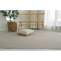 スミノエ コンシェルジュ ウールスコット ヘリンボーン 防炎 ラグ WS202 2500×2500mm ベージュ 1枚（直送品）