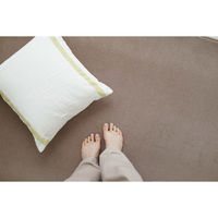 スミノエ コンシェルジュ WOOL REX 防炎 ラグ ウールレックス WR19 1400×2000mm カーキブラウン 1枚（直送品）