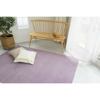 スミノエ コンシェルジュ WOOL REX 防炎 ラグ ウールレックス WR28 2000×2000mm パープル 1枚（直送品）