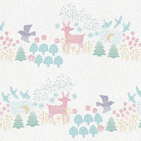 菊池襖紙工場 貼ってはがせてのり残りしない壁紙 パレード 45cm×2.5m巻き JK4557-2 1梱包（2本入）（直送品）