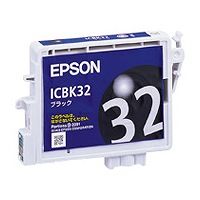 エプソン（EPSON） 純正インク ICBK32 ブラック 1個（直送品）