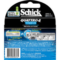 シック・ジャパン シック クアトロ4チタニウムレボリューション替刃 QRVI-4 1セット(4個入×12点)（直送品）