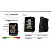 ヒロ・コーポレーション　日本製　多機能型CO2濃度測定器　HCOM-CNJP001　1個