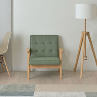 佐藤産業 ロコラ ソファ 1人掛 幅675mm グリーン ROCOLOR 1P GR 1台（直送品）