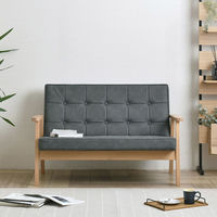 佐藤産業 ロコラ ソファ 2人掛 幅1135mm グレー ROCOLOR 2P GY 1台（直送品）