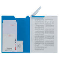 リヒトラブ AQUA DROPs クリップファイル A4 赤 F5067-3 1冊