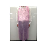 【使い捨てエプロン】 パックスタイル PSポリエプロン ライト ピンク 00517683 フリー 50枚（直送品）