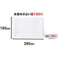 山崎産業 コンドル カラー雑巾 10枚入 ホワイト 4903180334551 1袋(10枚入)