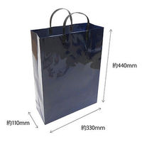 エヒメ紙工 ラミネートバッグ大　紺 PPL-B 1個