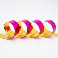 日幼 メッキテープホログラム 幅25mm×100m巻 桃