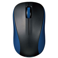 Bluetoothマウス 静音/抗菌/3ボタン/IR Red/Sサイズ/ブルー M-BY10BRSKBU 1個 エレコム