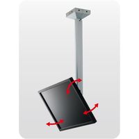 共栄商事 オーロラ 天吊コンパクトハンガー650mmタイプ中型 シルバー MDHー600M 1台（直送品）