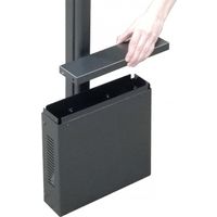 共栄商事 オーロラ MDHハンガー用オプション 機器収納ボックス ブラック MDBーSQ250ーB 1台（直送品）