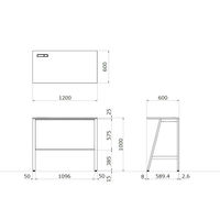 オカムラ VILLAGE VD-A　ハイテーブル　幅1200×奥行600×高さ1000mm　天板ホワイト/脚ネオホワイト 1台（取寄品）