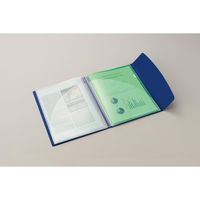 ライオン事務器 ホルダー用ブック〈ビジカル〉 A4S 4ポケット レッド(赤) HB-313B 12970 1セット(5冊)（直送品）