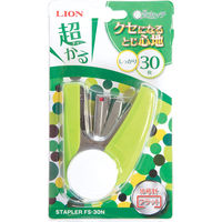 ライオン事務器 かるホッチパワー ホッチキス(ステープラ) 45枚とじ FS-45 グリーン(緑) 20412 1台