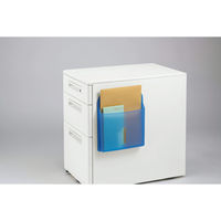 ライオン事務器 マグネットポケット 強力マグネットタイプ MP-A4SN 透明ブルー 28475 1本