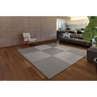 積水成型工業 【美草】 MIGUSA置き畳 抗菌＋防炎 目積 830×830×15ｍｍ グレー /FKB2H 1セット(2枚入)（直送品）