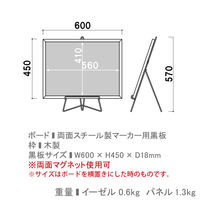 【販促用品】ファースト　アプローチスタンド　ブラック （ブラックボードセット）　fe11bb　1セット（直送品）