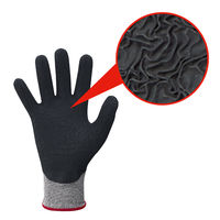 【天然ゴム背抜き手袋】 ショーワグローブ DURACoil（デュラコイル） 耐切創 NO346-L グレー 1双