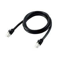 LANケーブル 1m cat6a 爪折れ防止 ギガビット より線 ブラック LD-GPAT/BK10 1本 エレコム