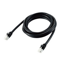 LANケーブル 2m cat6a 爪折れ防止 ギガビット より線 ブラック LD-GPAT/BK20 1本 エレコム